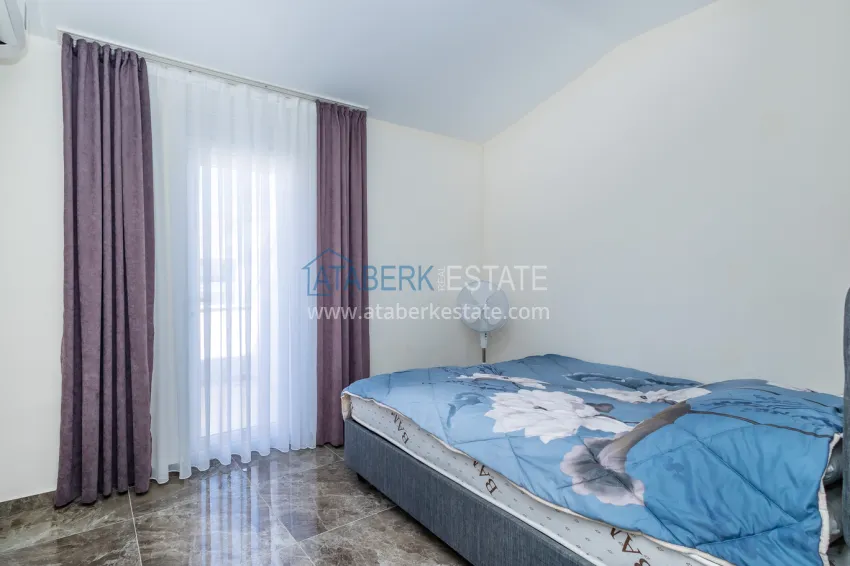 Purchase Furnished 2+1 penthouse with furniture and sea view — Avsallar, Alanya 13 