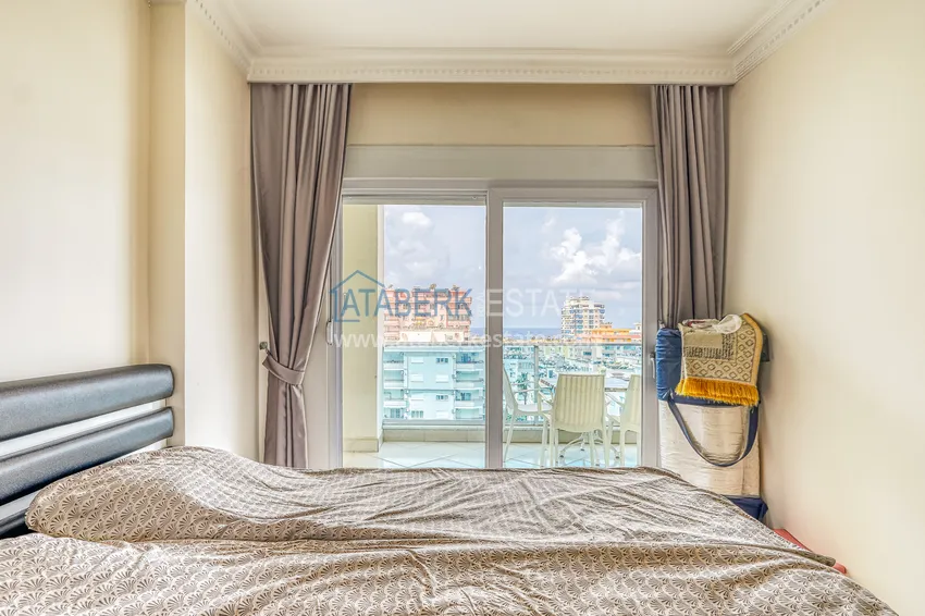 Purchase  1+1 apartment with furniture and sea view in a luxury complex — Alanya, Mahmutlar district  13 