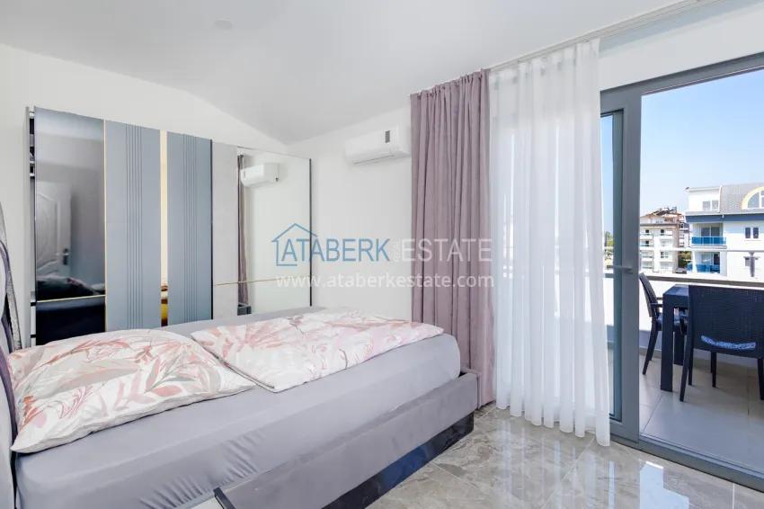 Purchase Furnished 2+1 penthouse with furniture and sea view — Avsallar, Alanya 14 