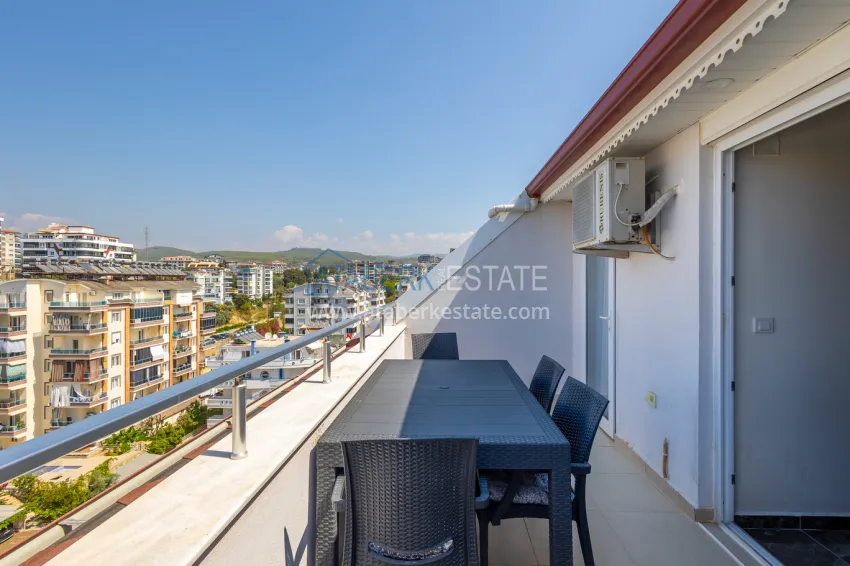 Purchase Furnished 2+1 penthouse with furniture and sea view — Avsallar, Alanya 16 