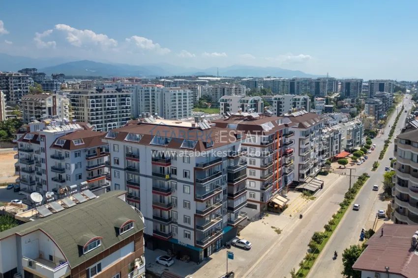 Furnished 2+1 penthouse with furniture and sea view — Avsallar, Alanya 1 