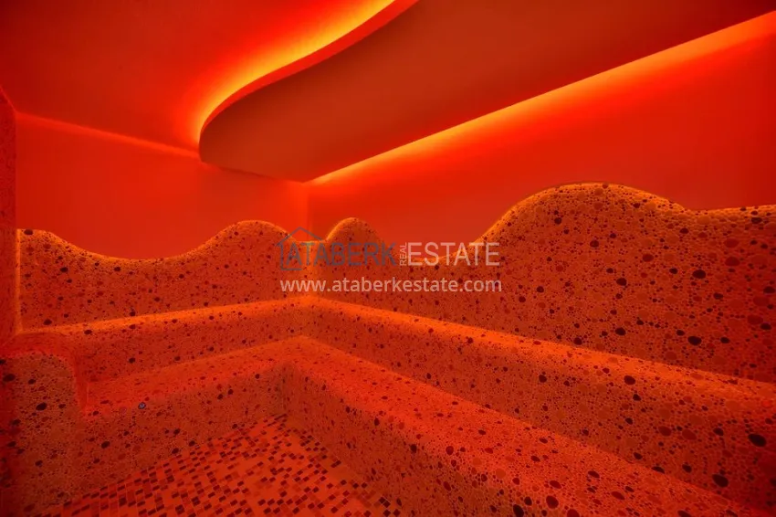 Furnished 1+1 apartment with warm floors and a glazed balcony — Mahmutlar, Alanya 23 