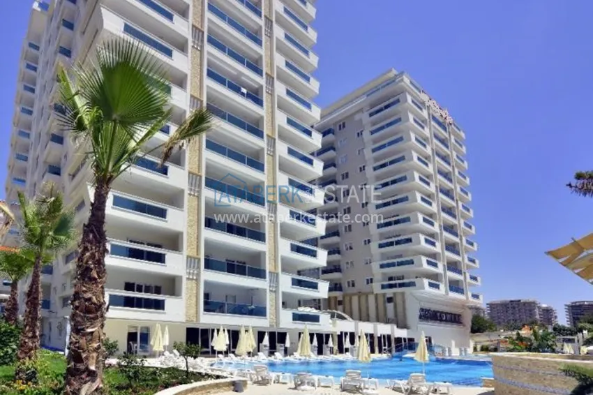 1+1 apartment with furniture and sea view in a luxury complex — Alanya, Mahmutlar district  6 