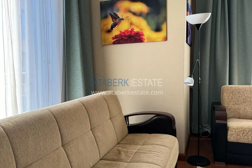 Purchase  Furnished 2+1 apartment in a prestigious complex - Alanya center, first coastline 5 