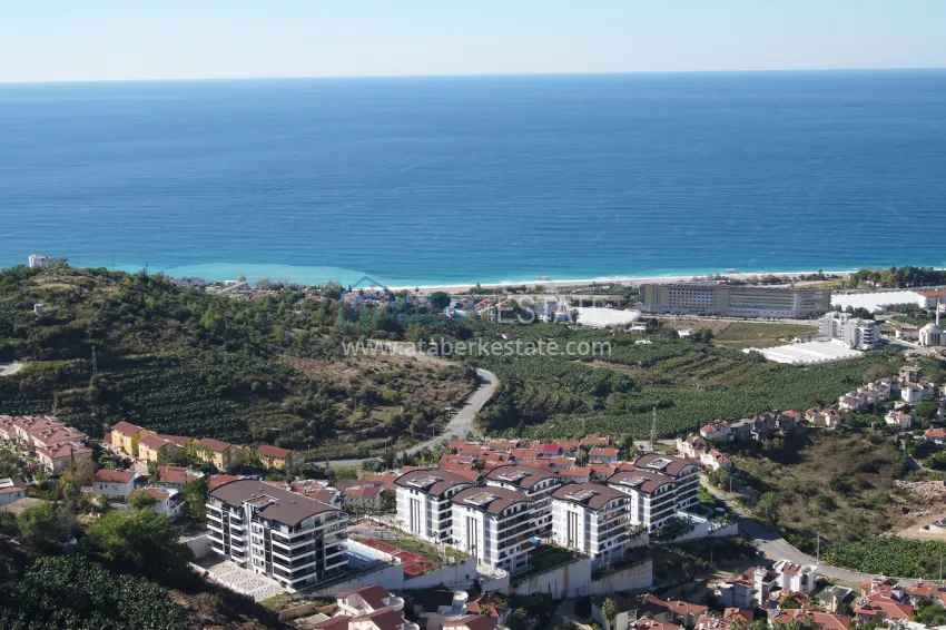 Duplex with access to the garden, furniture in a premium complex — Kargicak district, Alanya 3 