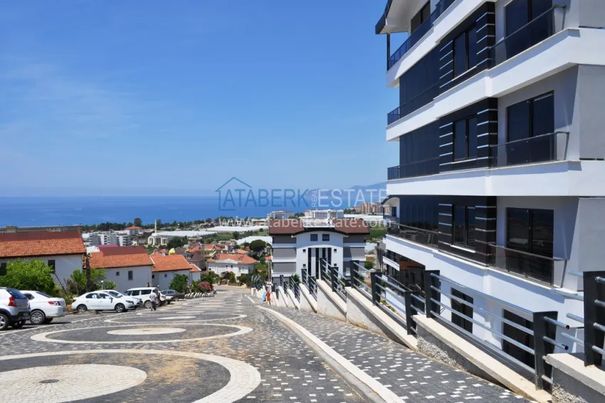 Duplex with access to the garden, furniture in a premium complex — Kargicak district, Alanya 16 