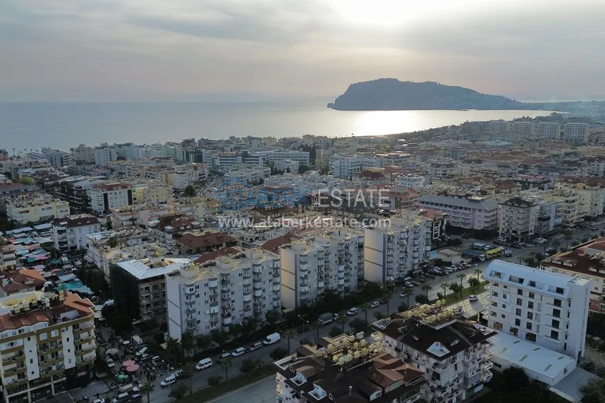 2+1 apartment with furniture and mountain views in an urban-type complex — Oba district, Alanya 1 