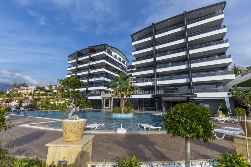 Duplex with access to the garden, furniture in a premium complex — Kargicak district, Alanya 6 