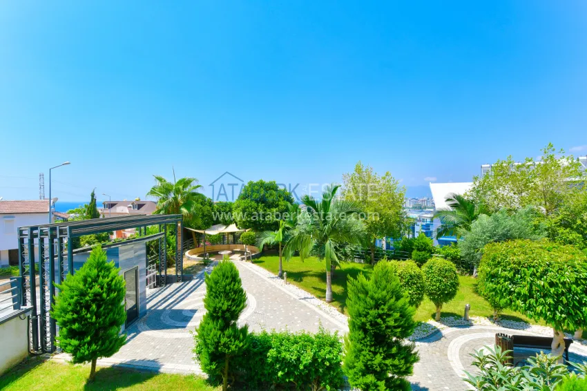 Purchase Duplex with access to the garden, furniture in a premium complex — Kargicak district, Alanya 35 