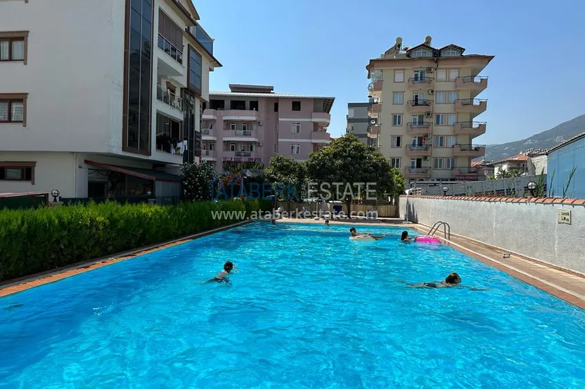 2+1 apartment with furniture and mountain views in an urban-type complex — Oba district, Alanya 7 
