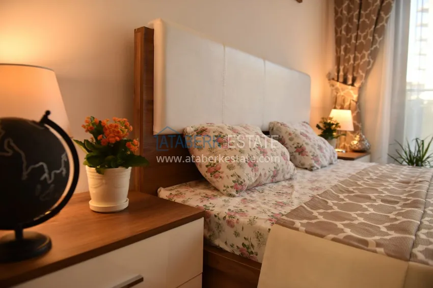 Purchase  1+1 apartment with designer interior — Alanya, Mahmutlar 9 