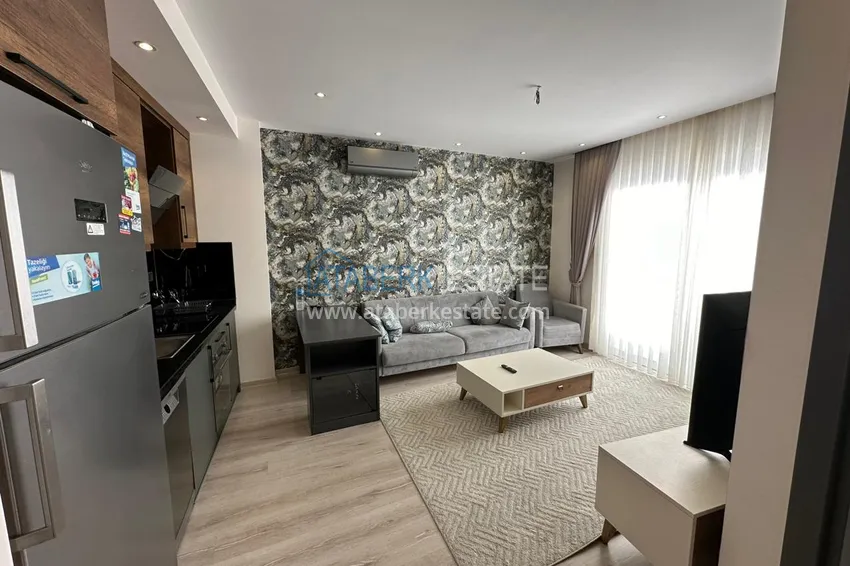 Purchase  Furnished one-bedroom apartment in a complex with hotel infrastructure — Alanya, Mahmutlar 3 