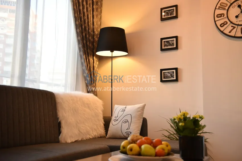 Purchase  1+1 apartment with designer interior — Alanya, Mahmutlar 6 