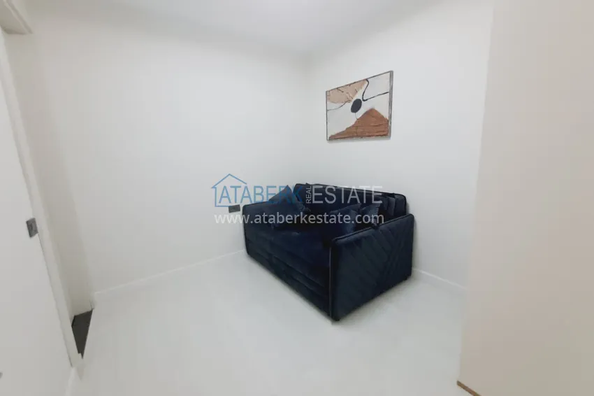 Purchase Furnished 2+1 XL apartment with laundry in a luxury complex — Alanya, Turkler. Suitable for a residence permit 15 