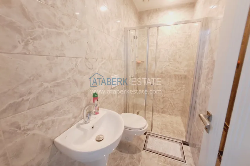 Purchase Furnished 2+1 XL apartment with laundry in a luxury complex — Alanya, Turkler. Suitable for a residence permit 19 