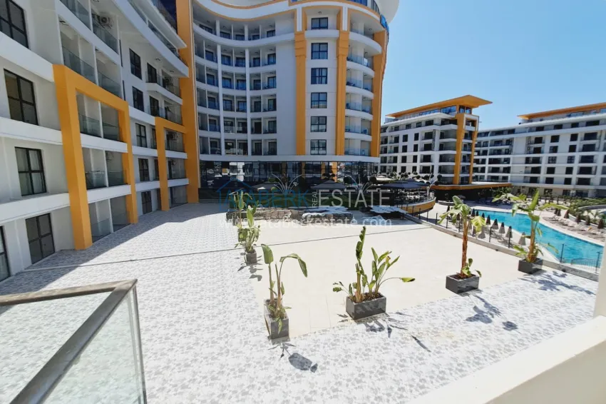 Purchase Furnished 2+1 XL apartment with laundry in a luxury complex — Alanya, Turkler. Suitable for a residence permit 23 