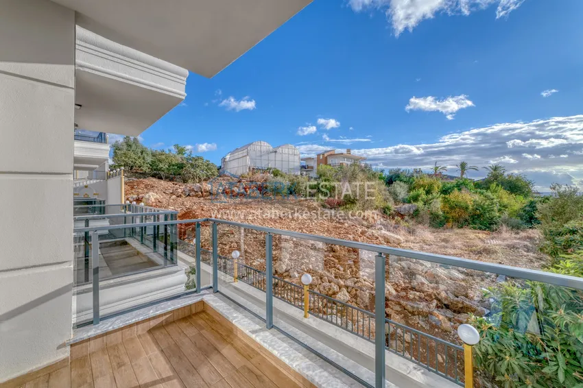 Purchase Furnished 1+1 apartment with sea view in Kestel, Alanya 16