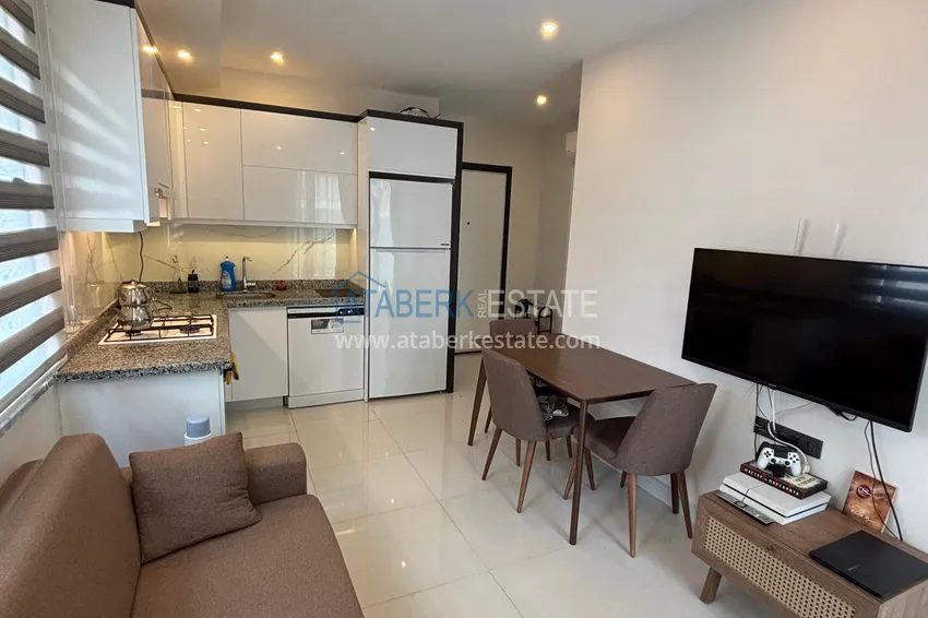 Purchase Furnished 1+1 apartment just 300 meters from the sea - Mahmutlar district, Alanya 1 