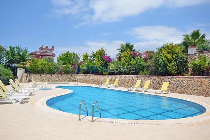 Alanya secondary market - 1+1 apartment with furniture and mountain views, Tosmur district. Suitable for a residence permit 2 
