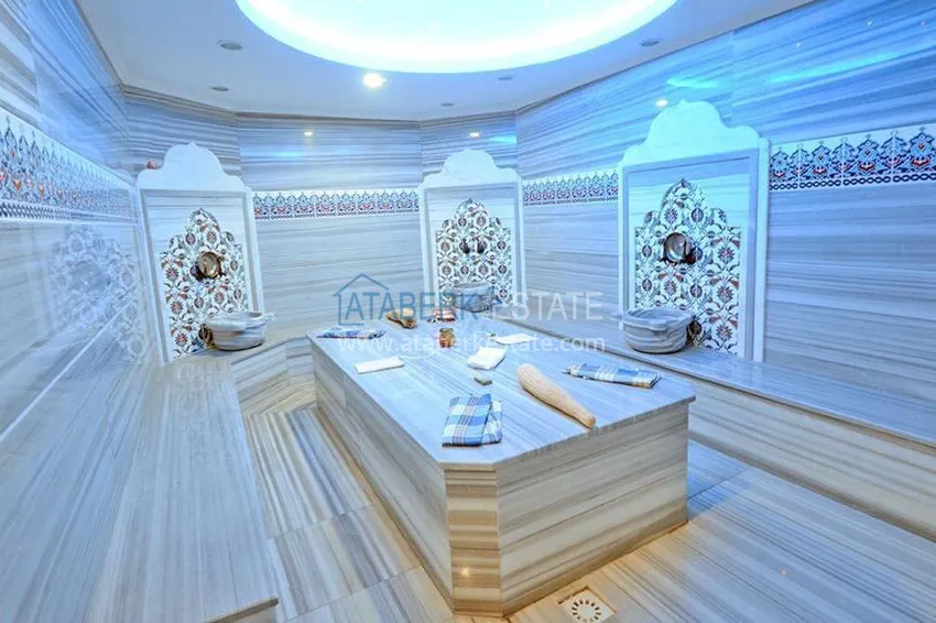 Alanya secondary market - 1+1 apartment with furniture and mountain views, Tosmur district. Suitable for a residence permit 8 