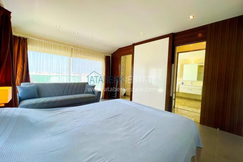 Purchase Duplex 4+1 format townhouse with furniture in a luxury complex - Kargicak, Alanya 23 