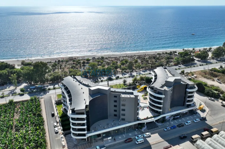 Apartment 1+1 with new furniture — first coastline, Kargicak 1 