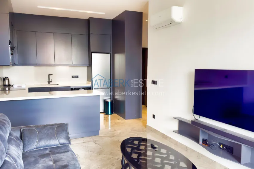 Purchase Apartment 1+1 with new furniture — first coastline, Kargicak 1 