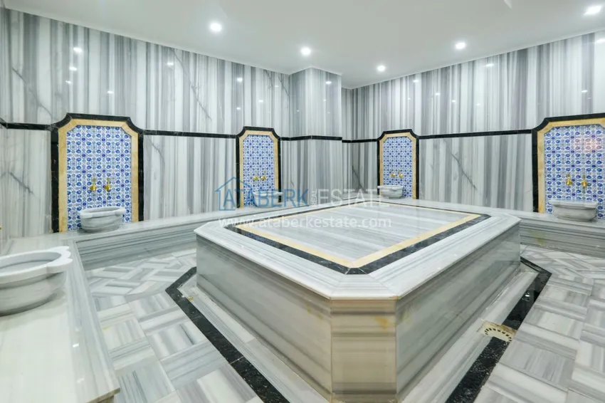 3+1 linear apartment with a fine finish in a modern complex - Mahmutlar district, Alanya 6 