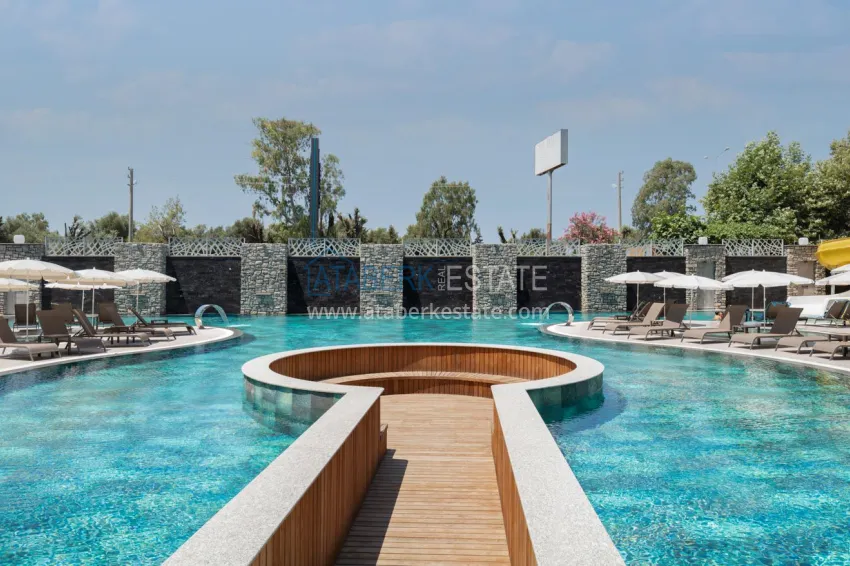 Apartment 1+1 with new furniture — first coastline, Kargicak 9 