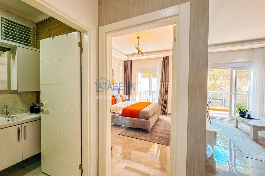 Purchase  One bedroom apartment with designer interior directly from the owner — Avsallar, Alanya 11 