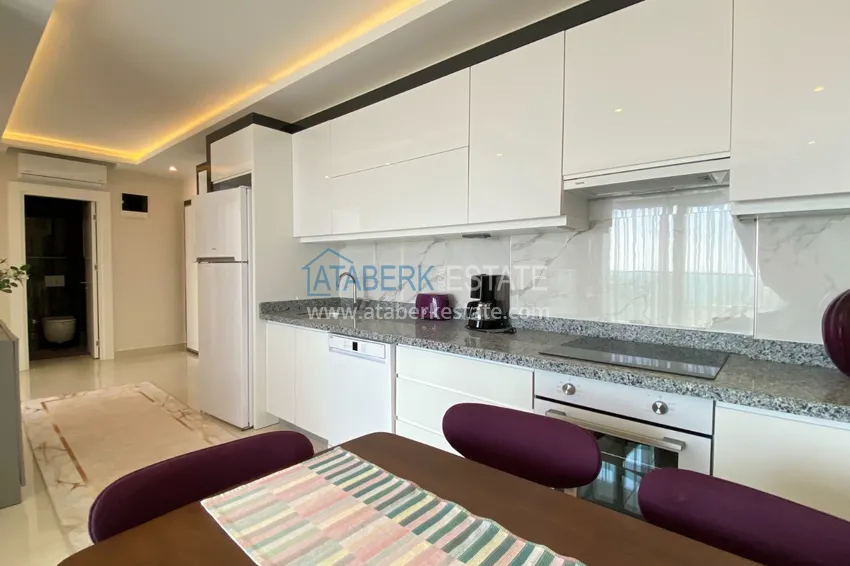 Purchase  2+1 turnkey apartment with sea view in Mahmutlar, Alanya  12 
