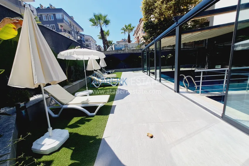 1+1 apartment for rent in Alanya, Oba district center No. 31 5 