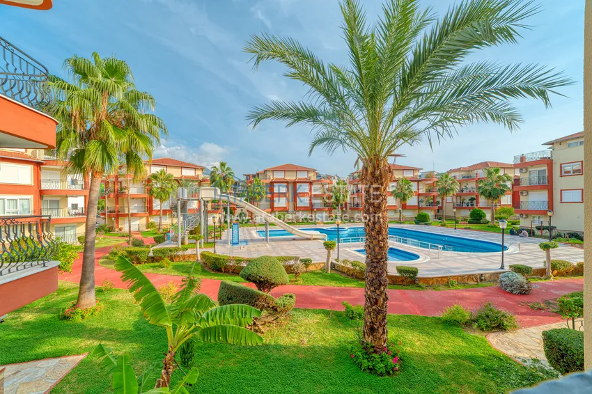 4+1 garden duplex with furniture and views of the Dim River in the Kestel area 12 