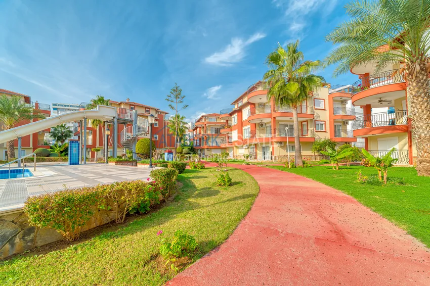 4+1 garden duplex with furniture and views of the Dim River in the Kestel area 13 