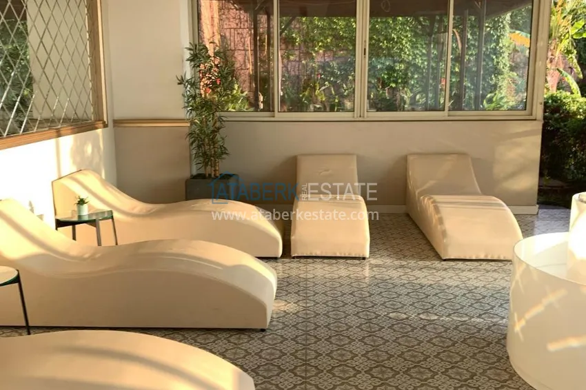 Townhouse for two owners - apartment with a garden and panoramic views in a hotel complex, Mahmutlar 16 