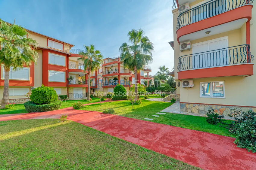 4+1 garden duplex with furniture and views of the Dim River in the Kestel area 15 