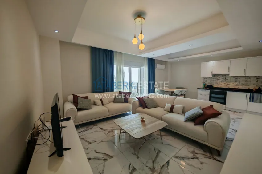 Purchase 3+1 duplex penthouse with furniture and sea view — Avsallar, Alanya 2 