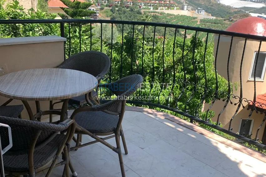 Purchase Townhouse for two owners - apartment with a garden and panoramic views in a hotel complex, Mahmutlar 23 