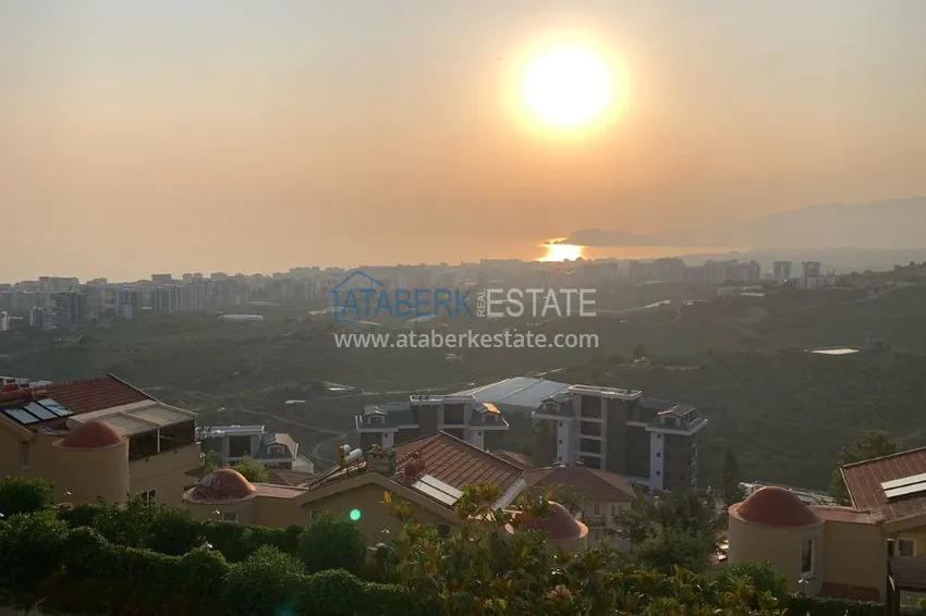 Purchase Townhouse for two owners - apartment with a garden and panoramic views in a hotel complex, Mahmutlar 26 