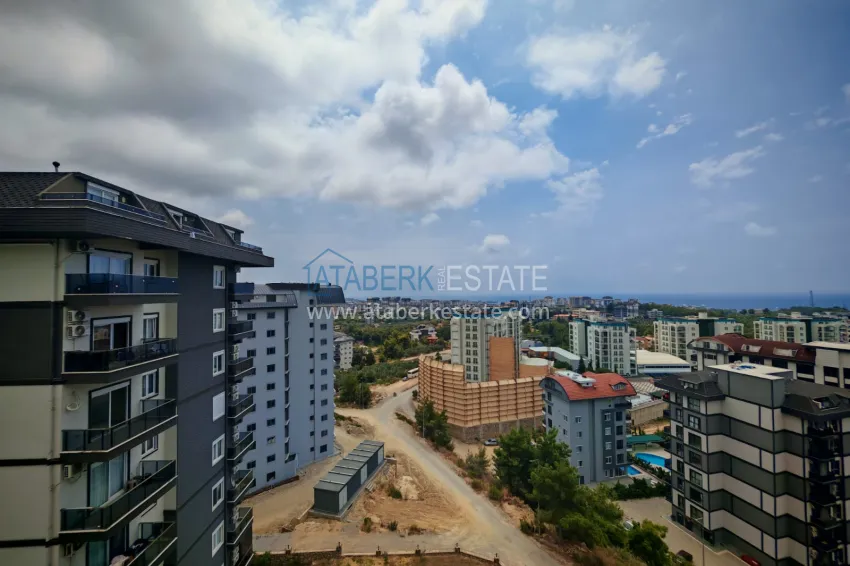 Purchase 3+1 duplex penthouse with furniture and sea view — Avsallar, Alanya 27 