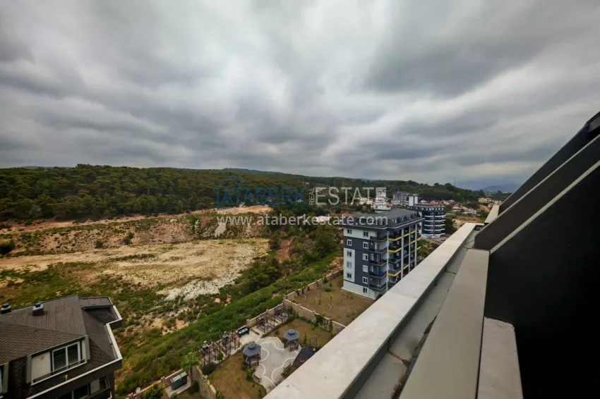 Purchase 3+1 duplex penthouse with furniture and sea view — Avsallar, Alanya 34 