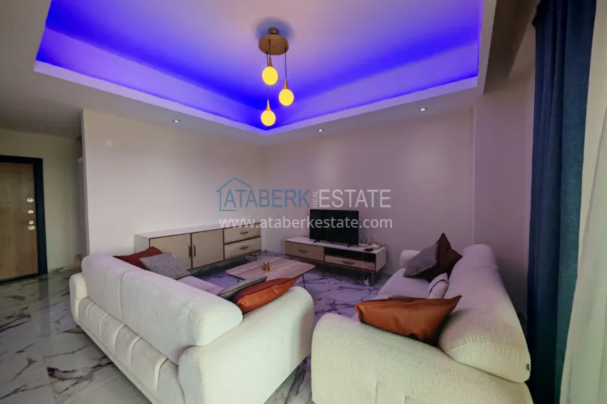 Purchase 3+1 duplex penthouse with furniture and sea view — Avsallar, Alanya 4 