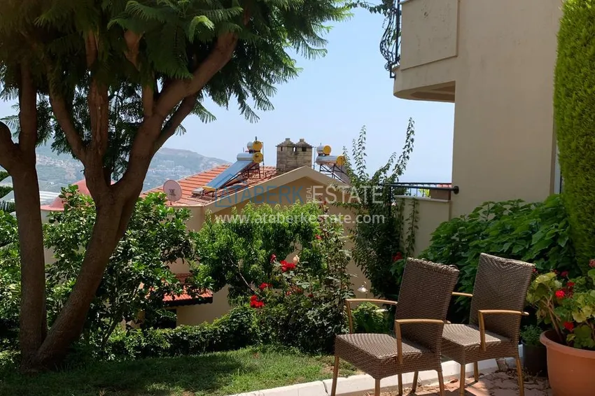 Purchase Townhouse for two owners - apartment with a garden and panoramic views in a hotel complex, Mahmutlar 3 