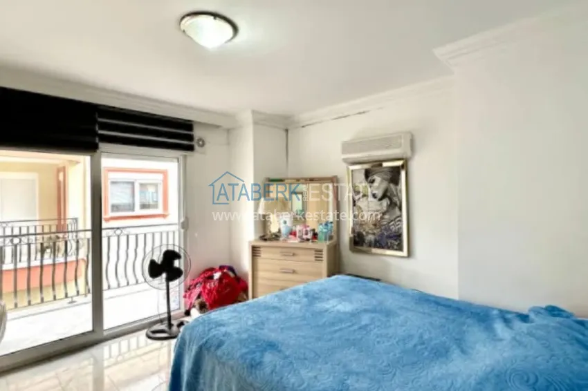 Purchase  4+1 garden duplex with furniture and views of the Dim River in the Kestel area 4 