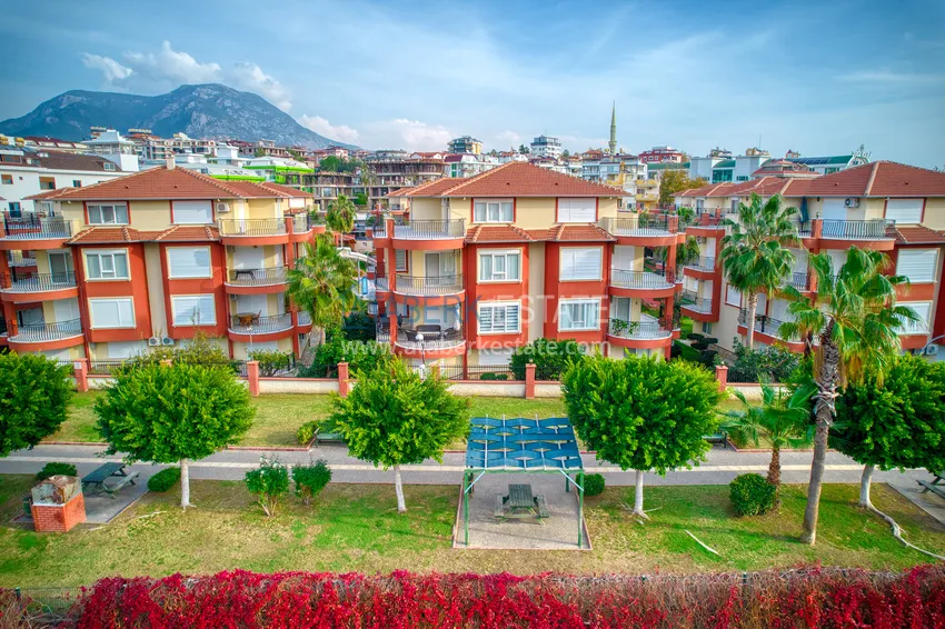 4+1 garden duplex with furniture and views of the Dim River in the Kestel area 7 