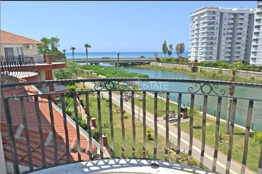 Purchase  4+1 garden duplex with furniture and views of the Dim River in the Kestel area 8 