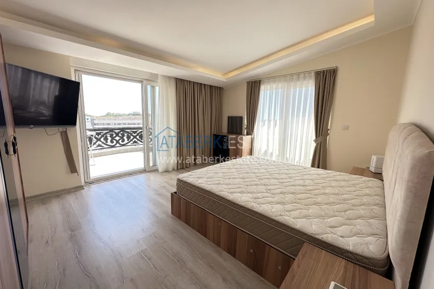 Purchase 3+1 penthouse duplex with furniture and sea view - Oba area, Alanya 11 