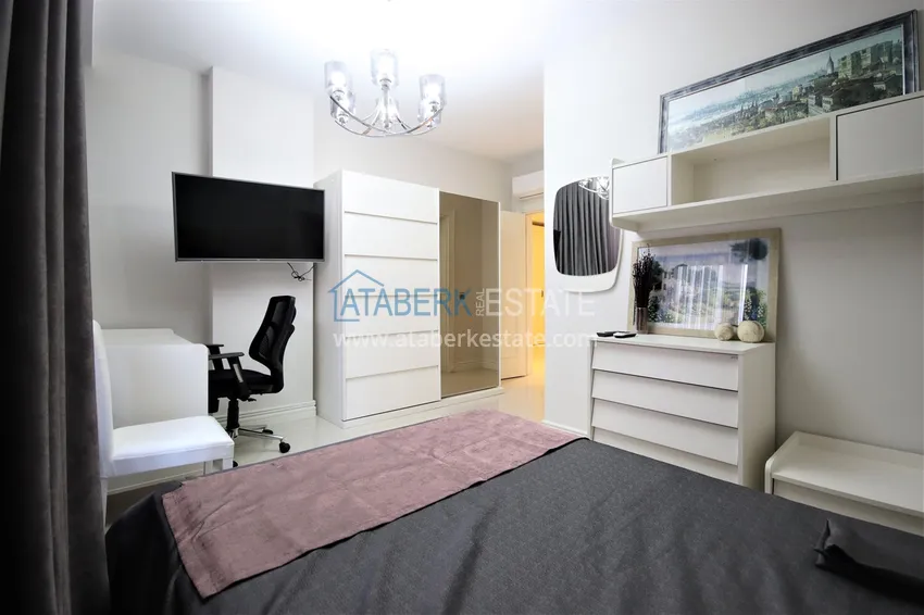 Purchase  Linear 4+1 apartment with access to the garden in an elite complex - first coastal one, Kestel district, Alanya 14 