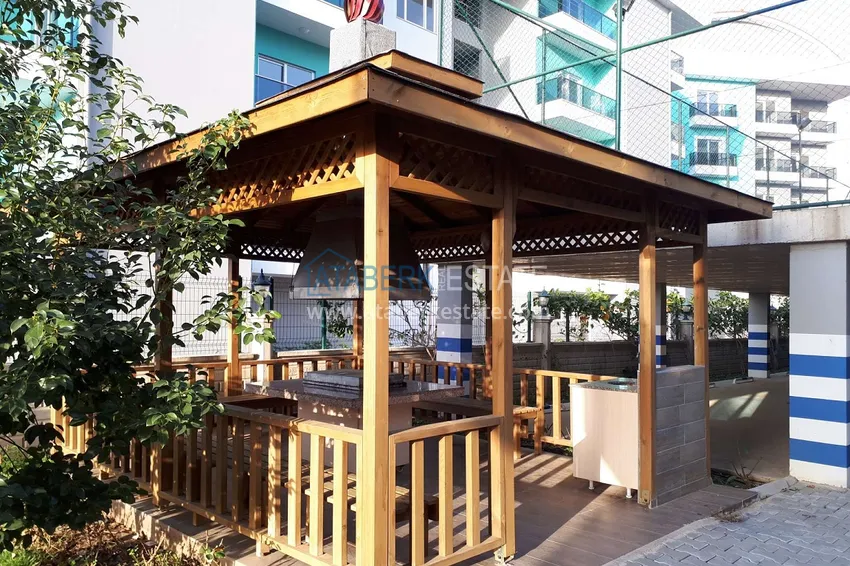 Furnished two-bedroom apartment in a well-maintained complex — Oba district, Alanya  13 