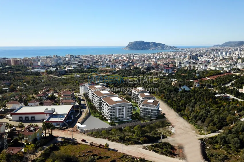 3+1 penthouse duplex with furniture and sea view - Oba area, Alanya 1 